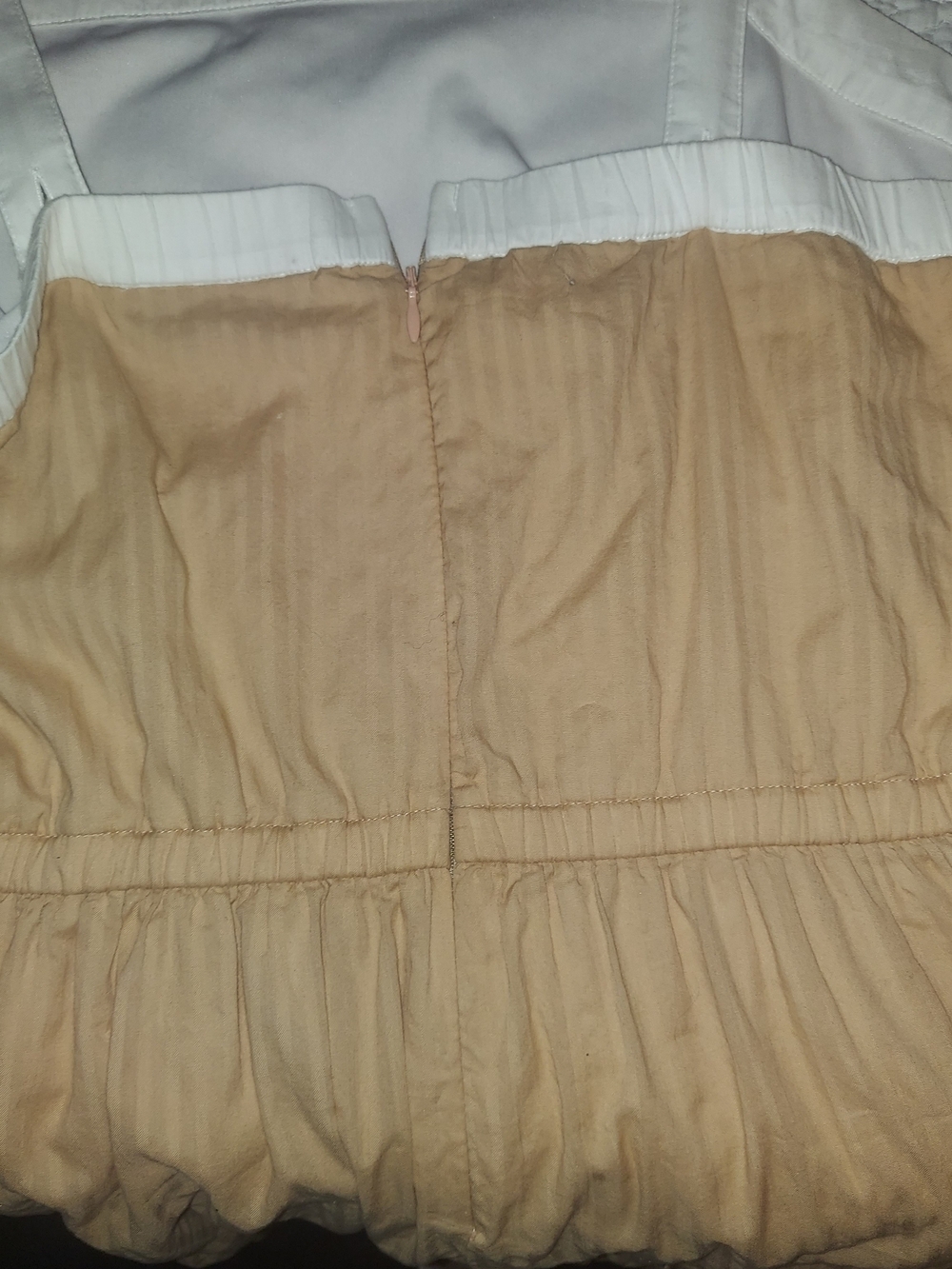 Lane Bryant Beige and Navy Tiered Maxi Dress Sz 20 - Picture 9 of 10